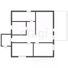 Продается 1-этажный дом, 57,1 м²