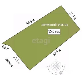 Продается участок, 14,96 сот.