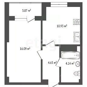 Продается 1-комн. квартира, 47,9 м²