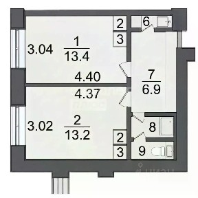 Продается 2-комн. квартира, 35,9 м²