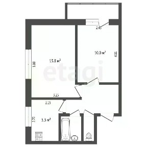 Продается 2-комн. квартира, 38,7 м²