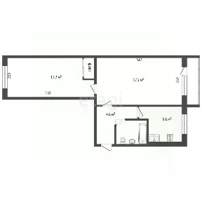 Продается 2-комн. квартира, 44,6 м²