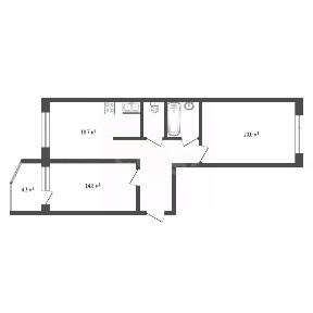 Продается 2-комн. квартира, 67 м²