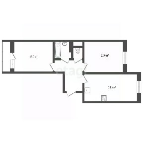 Продается 2-комн. квартира, 57,1 м²