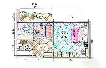 Продается 1-комн. квартира, 35,5 м²