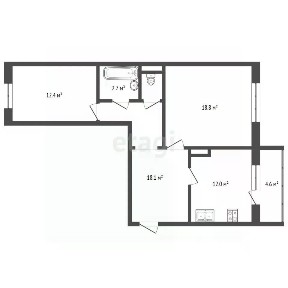 Продается 2-комн. квартира, 65,2 м²