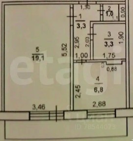 Продается 1-комн. квартира, 33,5 м²