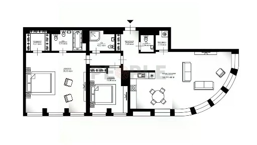 Продаются 4-комн. апартаменты, 120 м²