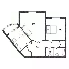Продается 2-комн. квартира, 75 м²