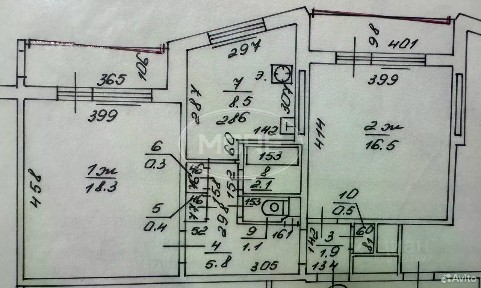 Продается 2-комн. квартира, 56 м²