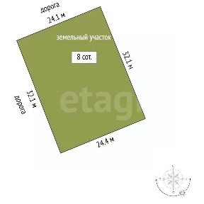 Продается участок, 7,6 сот.