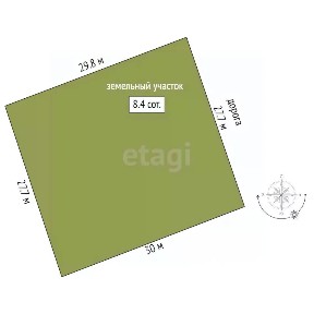 Продается участок, 8,4 сот.