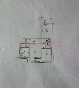 Продается 3-комн. квартира, 63,3 м²