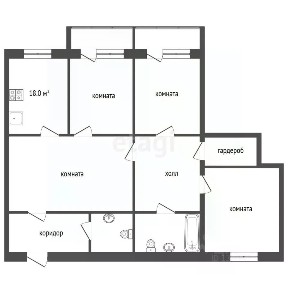 Продается 4-комн. квартира, 120 м²