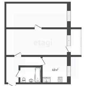 Продается 2-комн. квартира, 45,7 м²