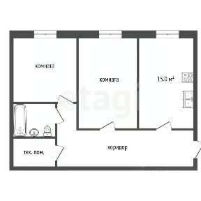 Продается 2-комн. квартира, 60,1 м²