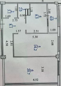 Продается 2-комн. квартира, 60,6 м²
