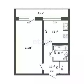 Продается 1-комн. квартира, 35 м²