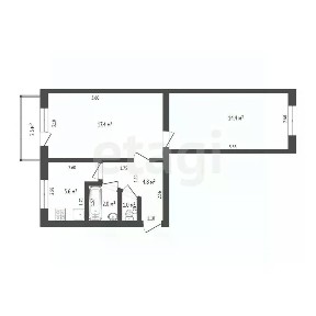 Продается 2-комн. квартира, 45,3 м²