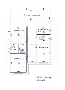 Продается 1-этажный дом, 110 м²