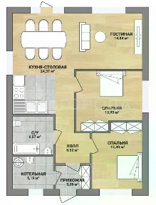 Продается 1-этажный дом, 85 м²