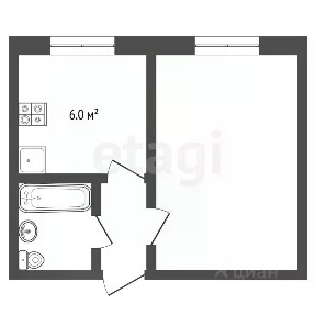 Сдается 1-комн. квартира, 27,9 м²