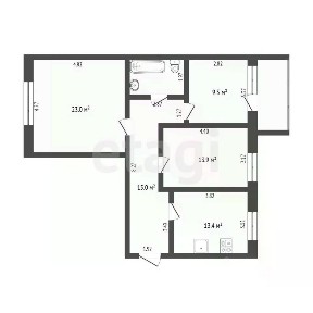 Продается 3-комн. квартира, 80,4 м²