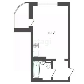 Продается студия, 27,6 м²