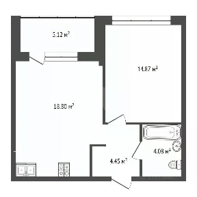 Продается 1-комн. квартира, 47,5 м²