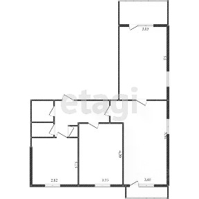 Продается 3-комн. квартира, 61,1 м²
