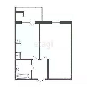 Продается 1-комн. квартира, 46,3 м²