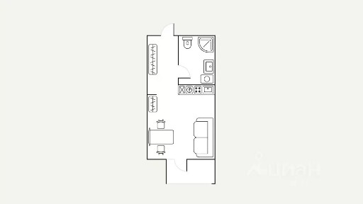 Сдается студия, 20 м²