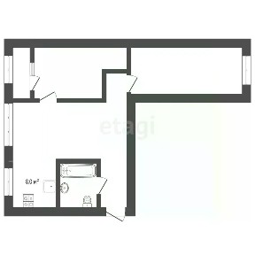 Продается 3-комн. квартира, 55 м²