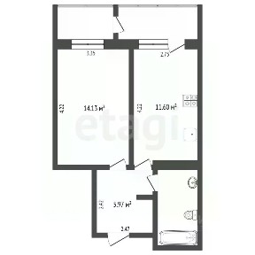 Продается 1-комн. квартира, 35,8 м²