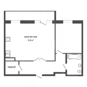 Продается 2-комн. квартира, 54,5 м²