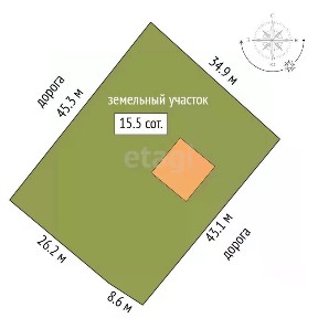 Продается 1-этажный дом, 40 м²