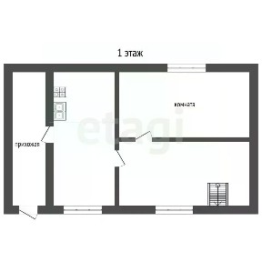 Продается 2-этажный дом, 38,4 м²