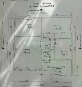 Продается 1-этажный дом, 60 м²