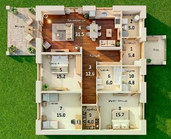 Продается 1-этажный дом, 141 м²