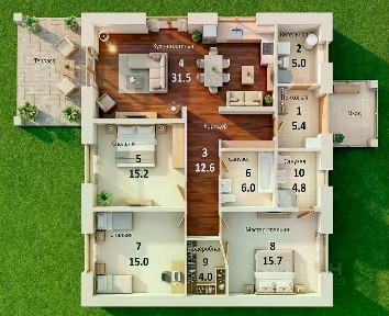 Продается 1-этажный дом, 141 м²