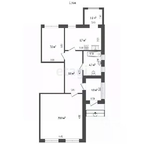 Продается 1-этажный дом, 83,5 м²