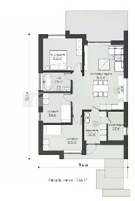 Продается 1-этажный дом, 93,9 м²