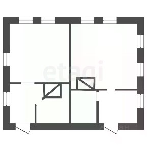 Продается 1-этажный дом, 57,1 м²