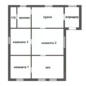 Продается 1-этажный дом, 75,2 м²