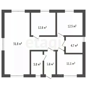 Продается 1-этажный дом, 108 м²