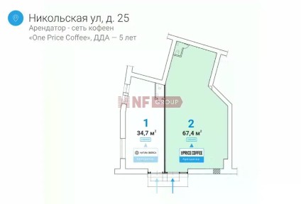 Продается арендный бизнес, 67,4 м²