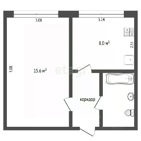 Продается 1-комн. квартира, 31 м²