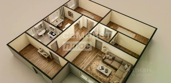 Продается 1-этажный дом, 88,7 м²