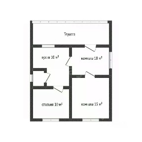 Продается 1-этажный дом, 43 м²