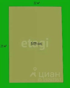 Продается участок, 5,09 сот.